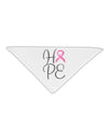 Hope - Breast Cancer Awareness Ribbon Adult 19&#x22; Square Bandana-Square Bandanas-TooLoud-White-One-Size-Adult-Davson Sales