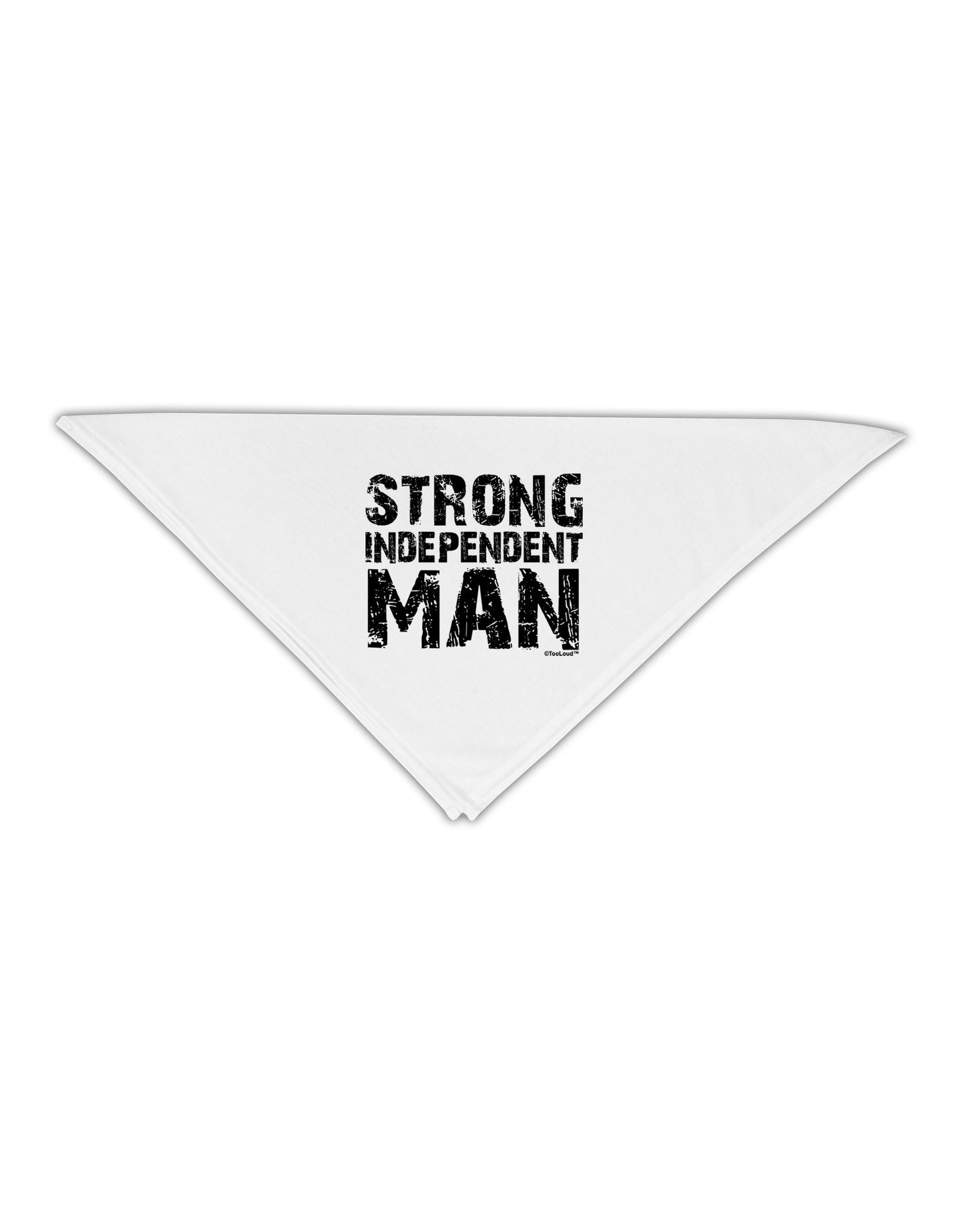 Strong Independent Man Adult 19" Square Bandana-Square Bandanas-TooLoud-White-One-Size-Adult-Davson Sales