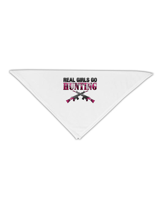 Real Girls Go Hunting Adult 19&#x22; Square Bandana-Square Bandanas-TooLoud-White-One-Size-Adult-Davson Sales