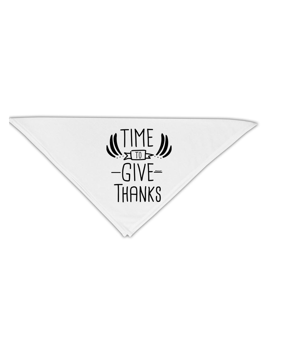 Time to Give Thanks Adult 19 Inch Square Bandana-Bandanas-TooLoud-White-One-Size-Adult-Davson Sales