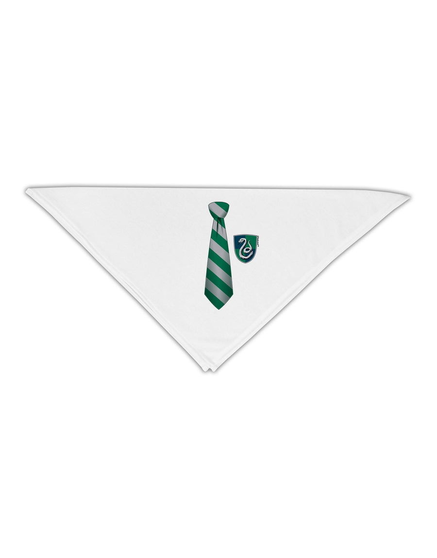 TooLoud Wizard Tie Green and Silver Adult 19&#x22; Square Bandana-Square Bandanas-TooLoud-White-One-Size-Adult-Davson Sales