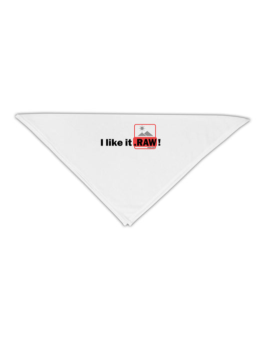 I Like It RAW Adult 19&#x22; Square Bandana-Square Bandanas-TooLoud-White-One-Size-Adult-Davson Sales