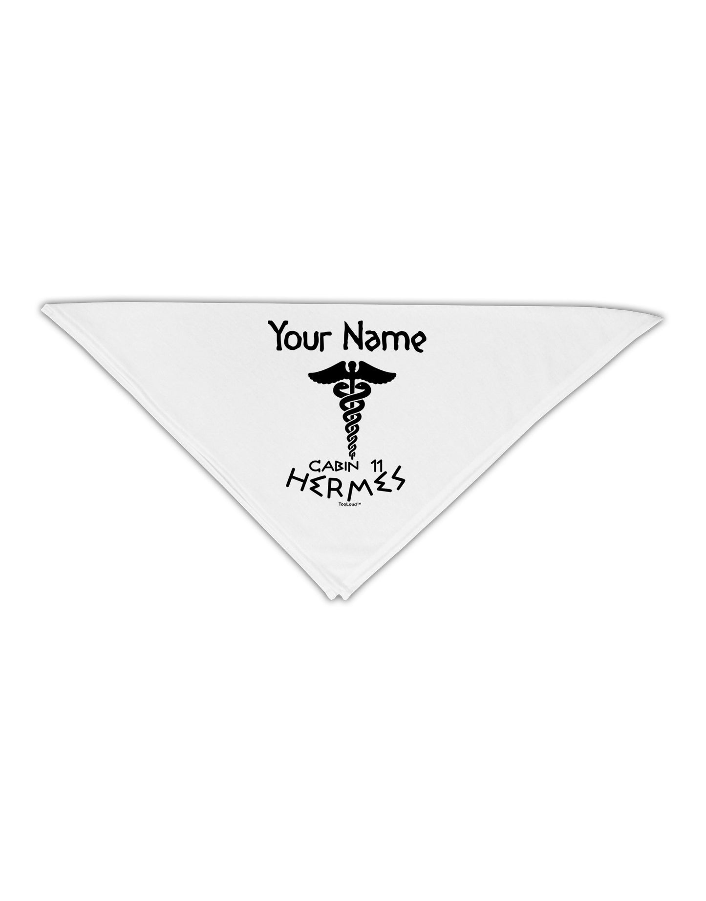 Personalized Cabin 11 Hermes Adult 19&#x22; Square Bandana by-Square Bandanas-TooLoud-White-One-Size-Adult-Davson Sales