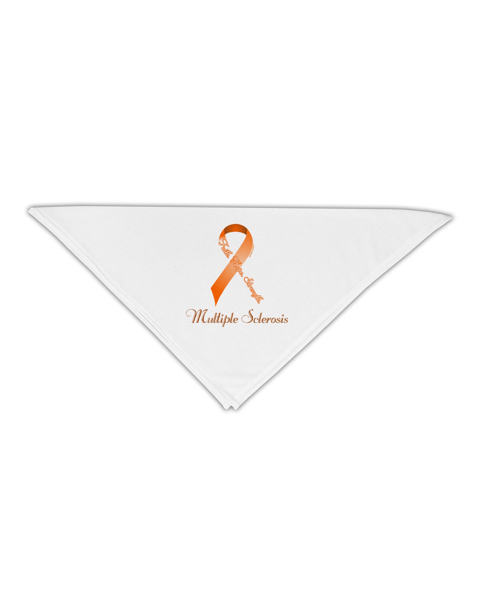 MS - Faith Hope Strength Adult 19" Square Bandana-Square Bandanas-TooLoud-White-One-Size-Adult-Davson Sales