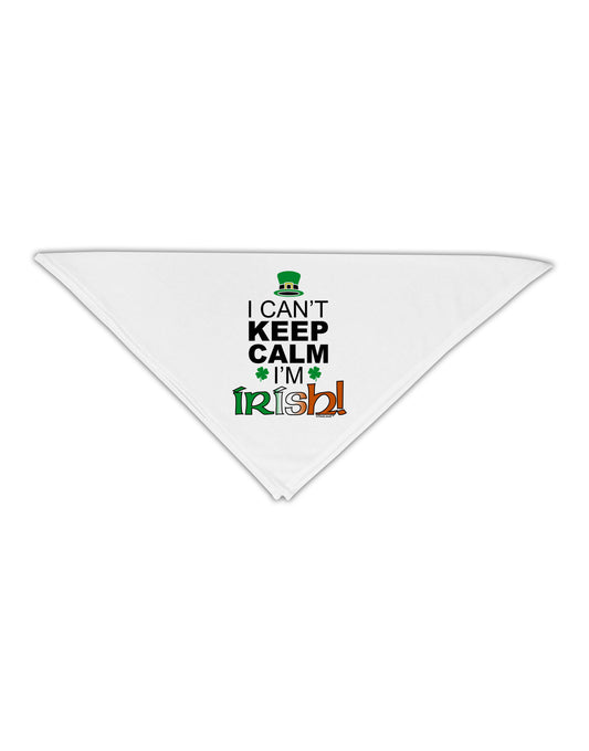 I Can't Keep Calm I'm Irish Adult 19&#x22; Square Bandana-Square Bandanas-TooLoud-White-One-Size-Adult-Davson Sales