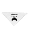 Gamer In Training BnW Adult 19&#x22; Square Bandana-Square Bandanas-TooLoud-White-One-Size-Adult-Davson Sales