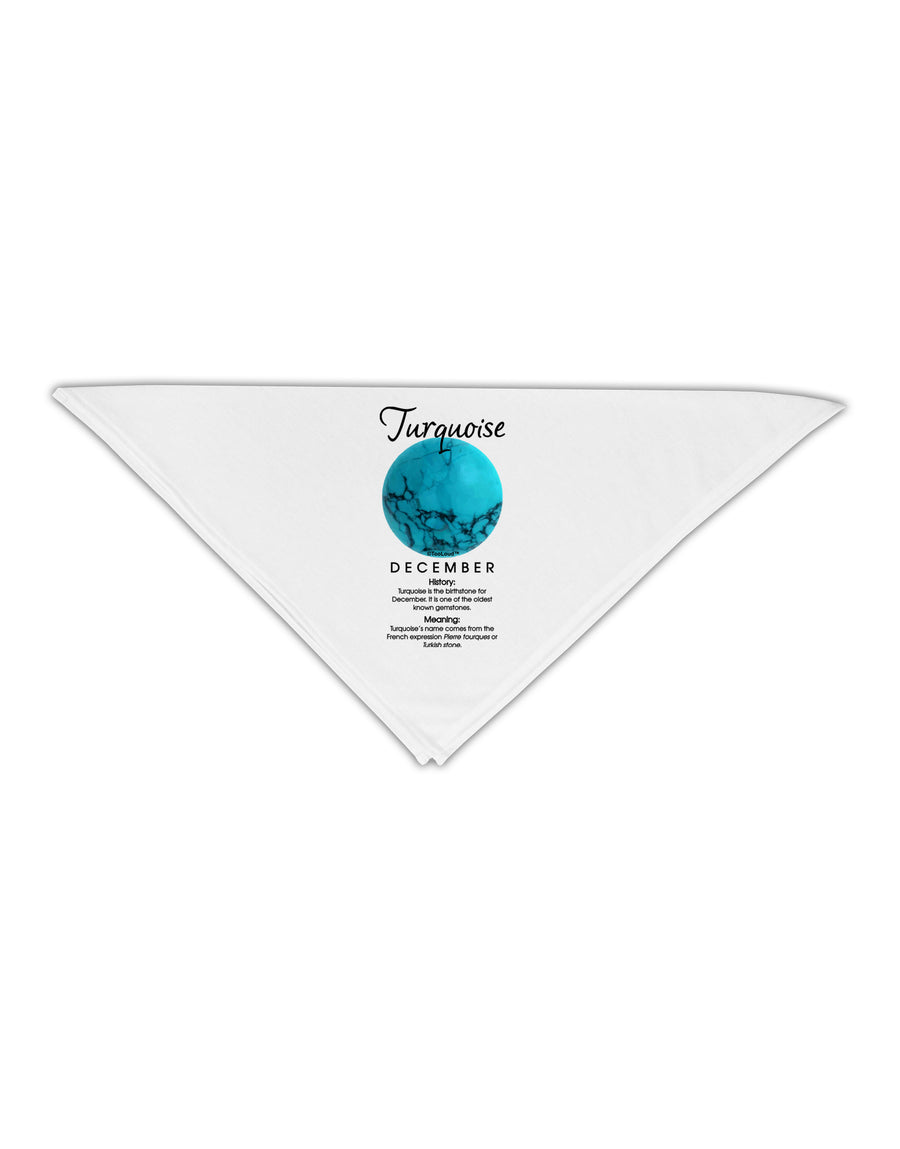 Birthstone Turquoise Adult 19&#x22; Square Bandana by TooLoud-Square Bandanas-TooLoud-White-One-Size-Adult-Davson Sales