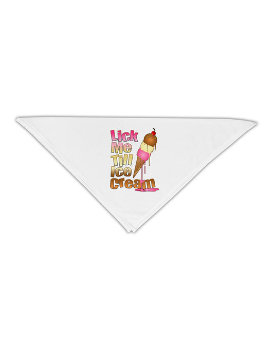Lick Me Till Ice Cream Adult 19&#x22; Square Bandana-Square Bandanas-TooLoud-White-One-Size-Adult-Davson Sales