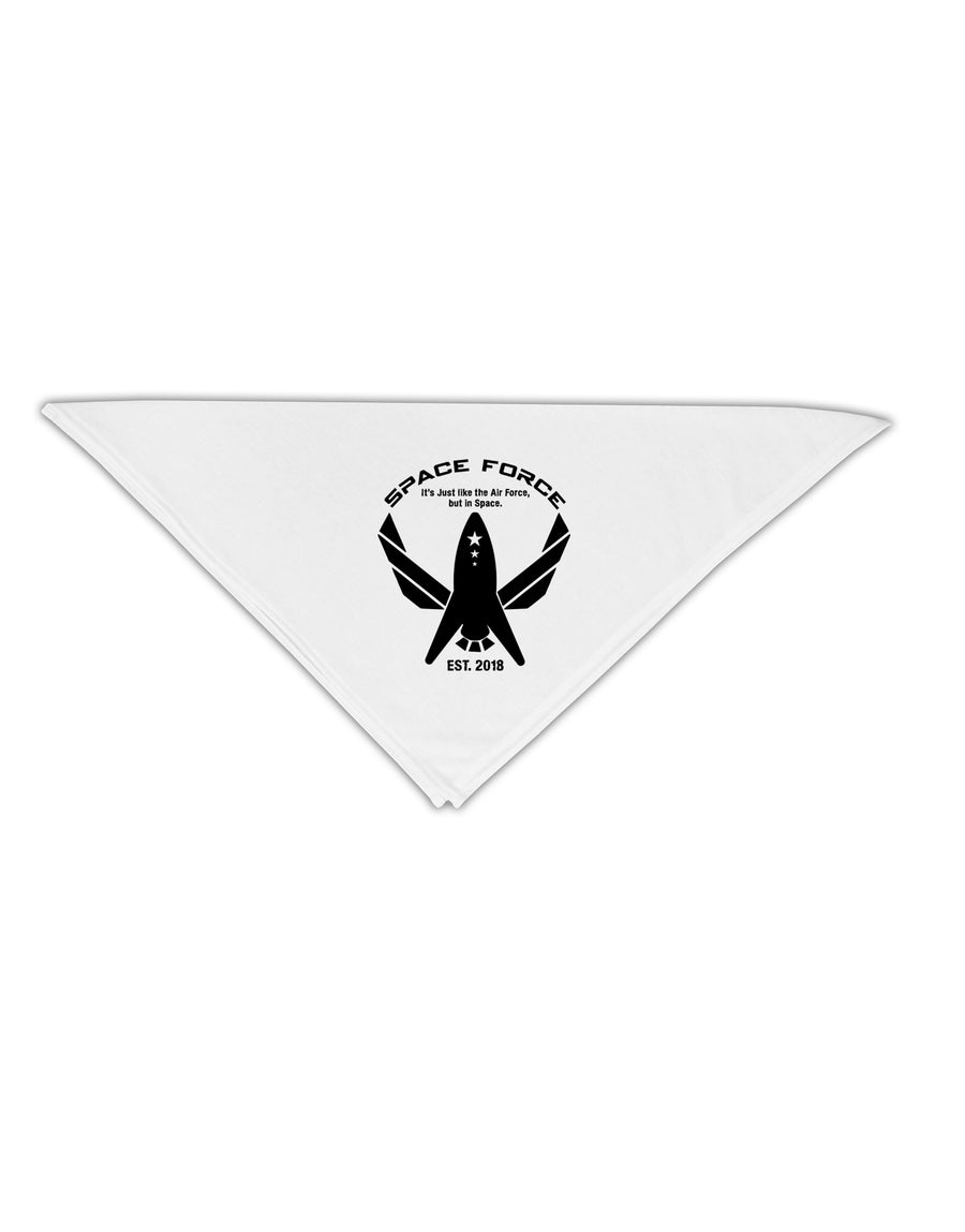 Space Force Funny Anti Trump Adult 19&#x22; Square Bandana by TooLoud-Square Bandanas-TooLoud-White-One-Size-Adult-Davson Sales