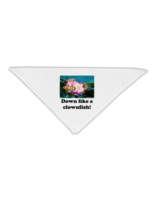 Down Like A Clownfish Adult 19&#x22; Square Bandana-Square Bandanas-TooLoud-White-One-Size-Adult-Davson Sales