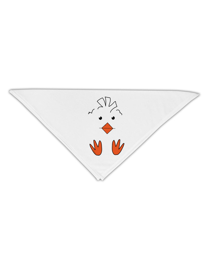 Cute Easter Chick Face Adult 19 Inch Square Bandana-Bandanas-TooLoud-White-One-Size-Adult-Davson Sales