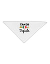 Tacos & Tequila Adult 19&#x22; Square Bandana-Square Bandanas-TooLoud-White-One-Size-Adult-Davson Sales