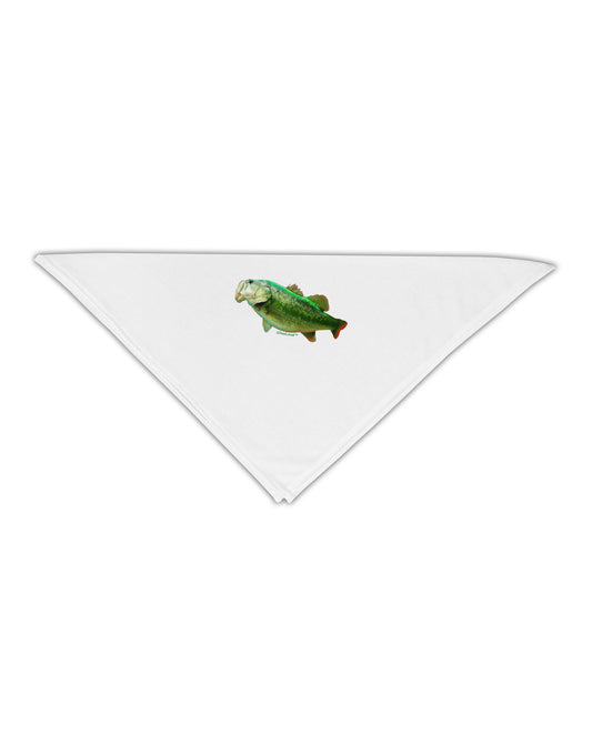 Big Bass Fish Adult 19&#x22; Square Bandana-Square Bandanas-TooLoud-White-One-Size-Adult-Davson Sales