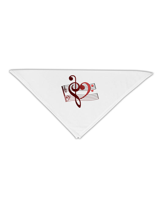Heart Sheet Music Adult 19&#x22; Square Bandana-Square Bandanas-TooLoud-White-One-Size-Adult-Davson Sales