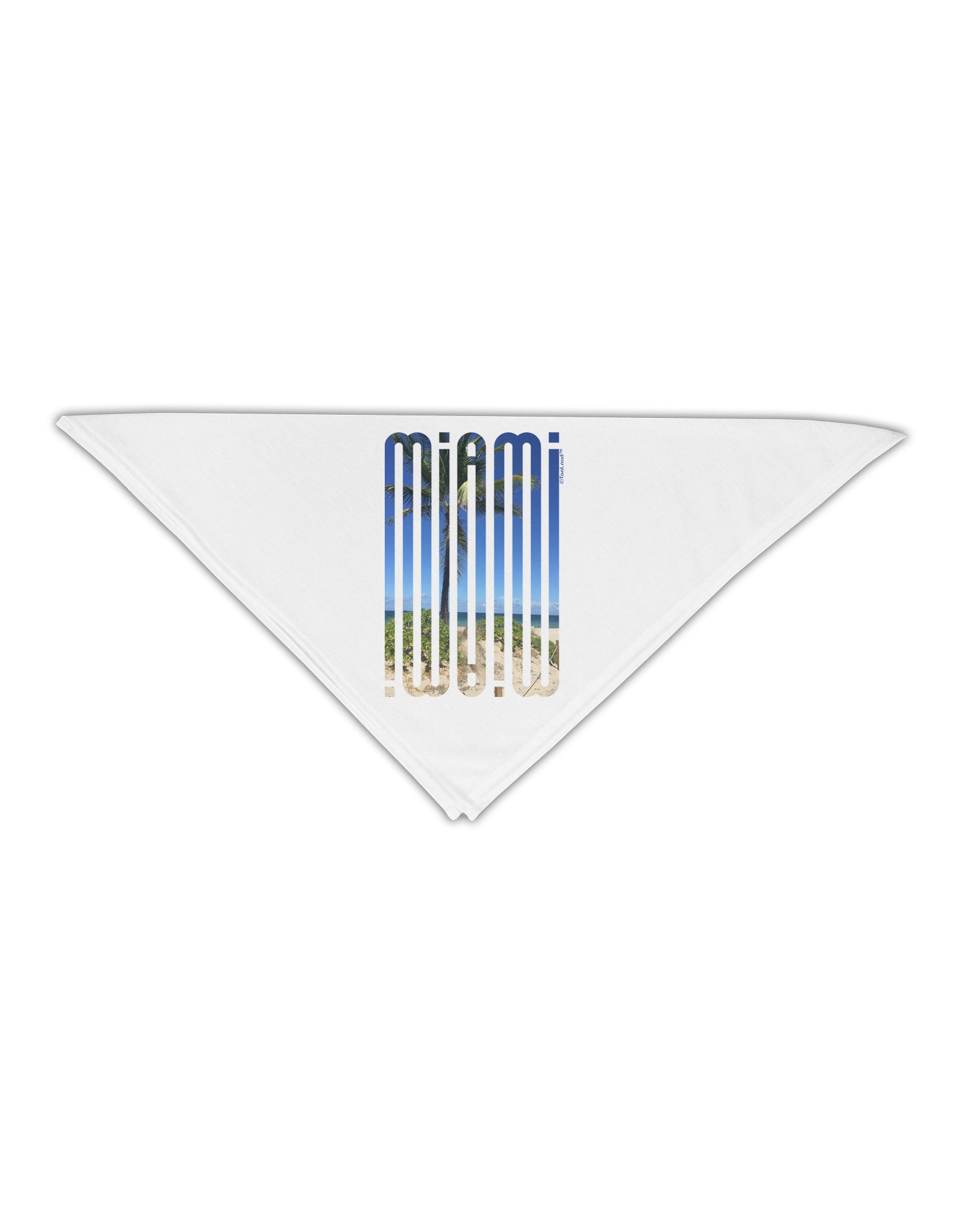 Miami Beach View Mirage Adult 19" Square Bandana-Square Bandanas-TooLoud-White-One-Size-Adult-Davson Sales