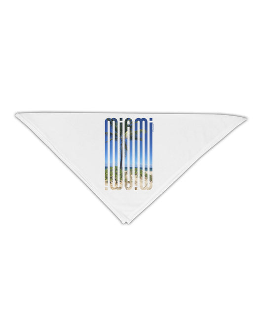 Miami Beach View Mirage Adult 19&#x22; Square Bandana-Square Bandanas-TooLoud-White-One-Size-Adult-Davson Sales