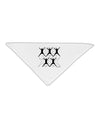 Ten Lords A Leaping Text Adult 19&#x22; Square Bandana-Square Bandanas-TooLoud-White-One-Size-Adult-Davson Sales