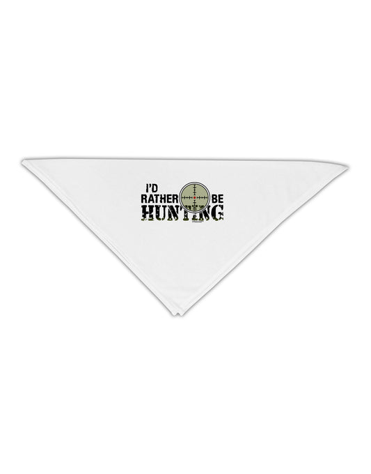 I'd Rather Be Hunting Adult 19&#x22; Square Bandana-Square Bandanas-TooLoud-White-One-Size-Adult-Davson Sales