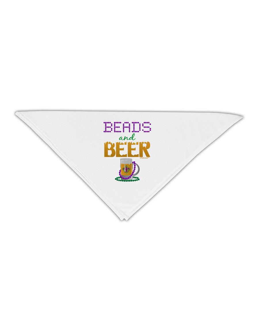 Beads And Beer Adult 19&#x22; Square Bandana-Square Bandanas-TooLoud-White-One-Size-Adult-Davson Sales