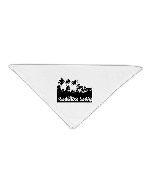 Florida Love - Palm Trees Cutout Design Adult 19&#x22; Square Bandana by TooLoud-Square Bandanas-TooLoud-White-One-Size-Adult-Davson Sales