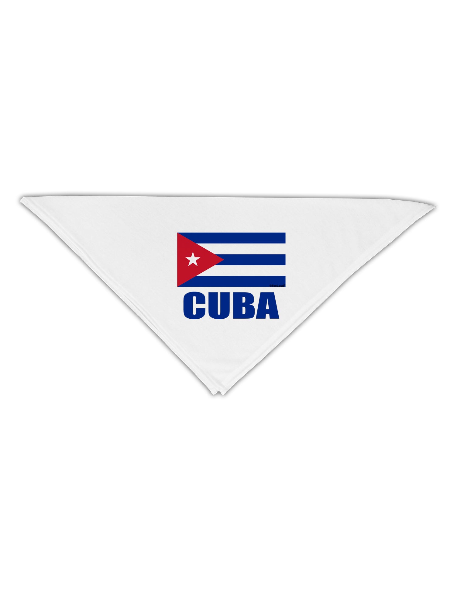 Cuba Flag Cuban Pride Adult 19" Square Bandana by TooLoud-Square Bandanas-TooLoud-White-One-Size-Adult-Davson Sales