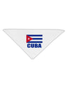 Cuba Flag Cuban Pride Adult 19&#x22; Square Bandana by TooLoud-Square Bandanas-TooLoud-White-One-Size-Adult-Davson Sales