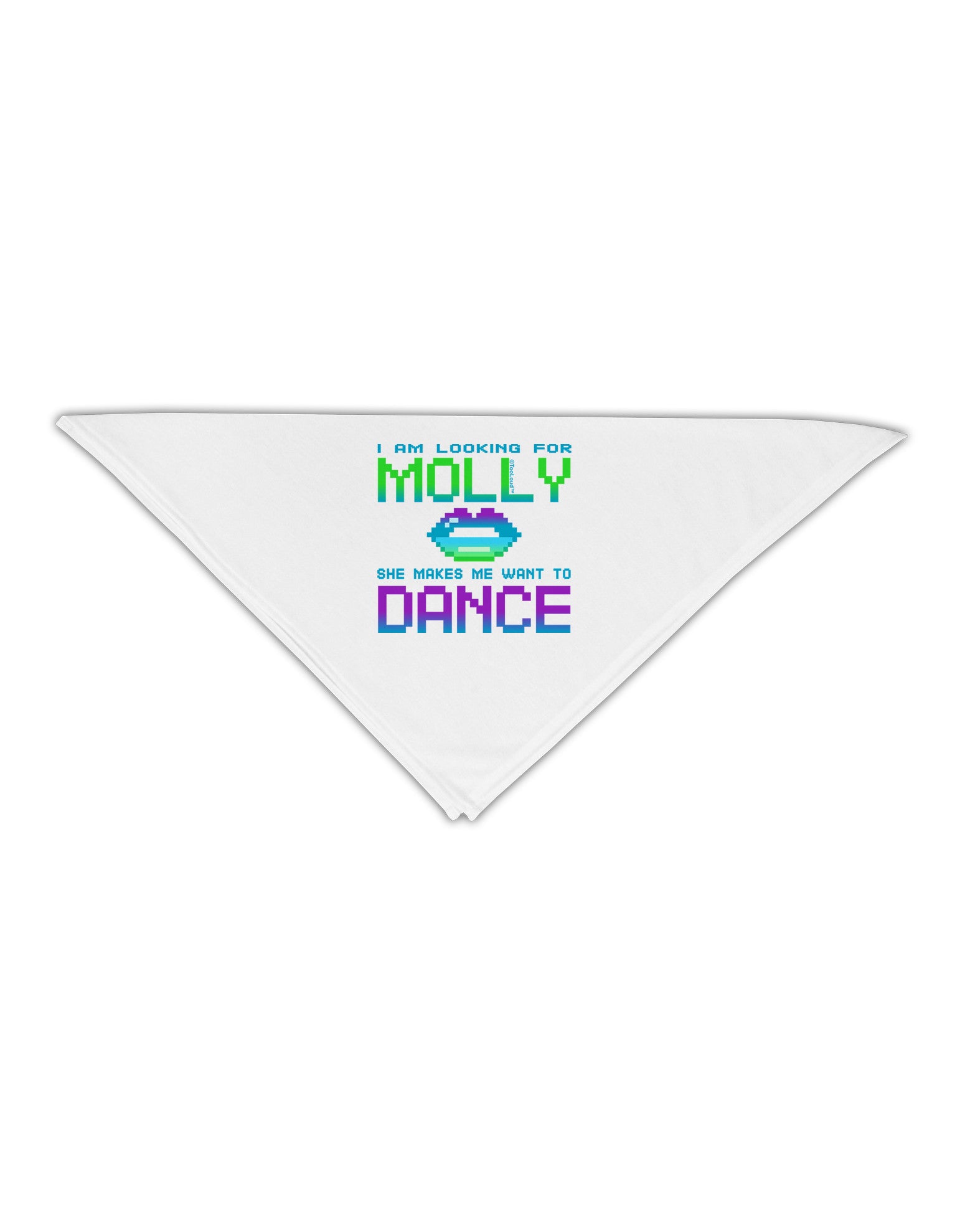 Looking For Molly Adult 19" Square Bandana-Square Bandanas-TooLoud-White-One-Size-Adult-Davson Sales