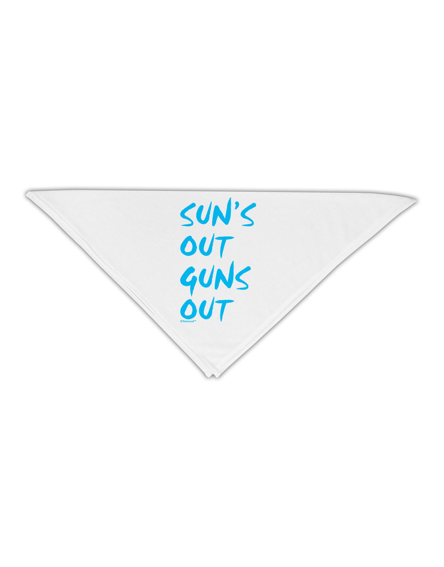 Suns Out Guns Out - Blue Adult 19" Square Bandana-Square Bandanas-TooLoud-White-One-Size-Adult-Davson Sales