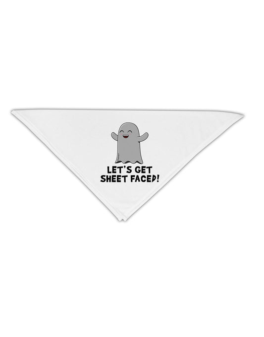 Let's Get Sheet Faced Adult 19&#x22; Square Bandana by TooLoud-Square Bandanas-TooLoud-White-One-Size-Adult-Davson Sales