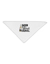 Beer Is My Spirit Animal Adult 19&#x22; Square Bandana-Square Bandanas-TooLoud-White-One-Size-Adult-Davson Sales