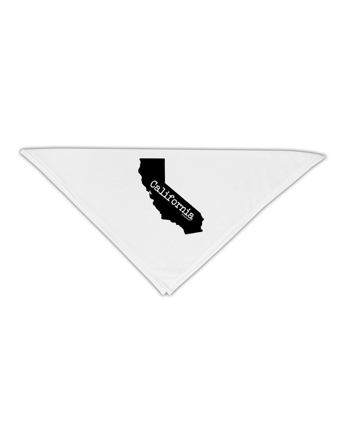 California - United States Shape Adult 19" Square Bandana by TooLoud-Square Bandanas-TooLoud-White-One-Size-Adult-Davson Sales