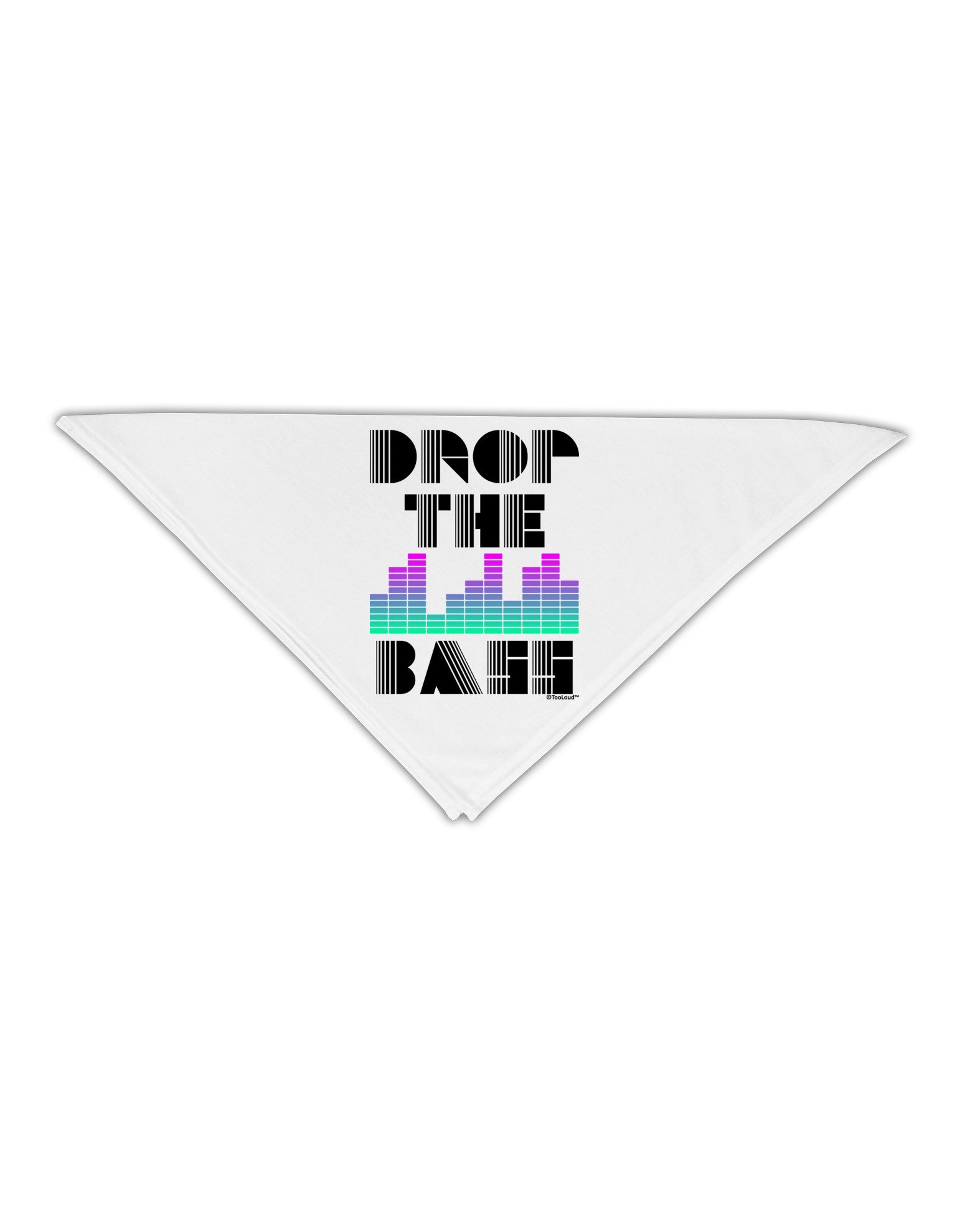 Drop the Bass Adult 19&#x22; Square Bandana-Square Bandanas-TooLoud-White-One-Size-Adult-Davson Sales
