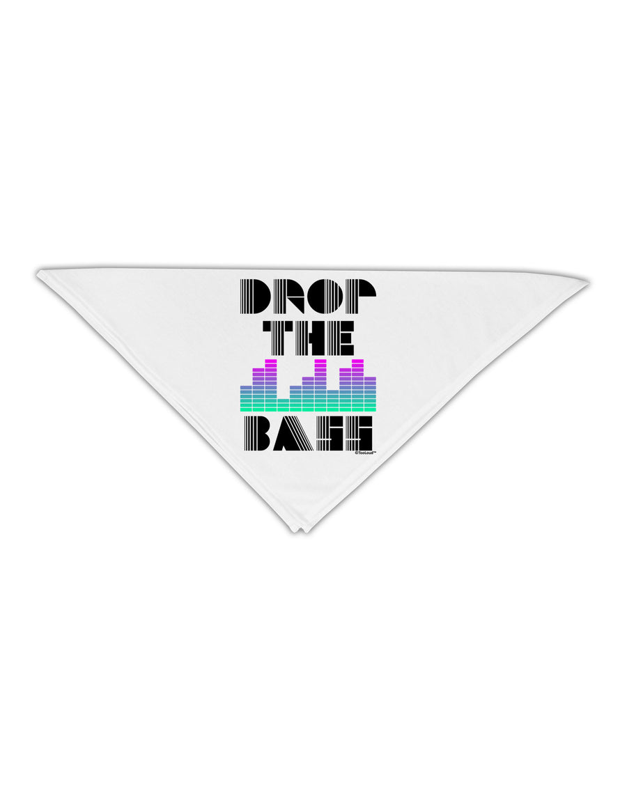 Drop the Bass Adult 19&#x22; Square Bandana-Square Bandanas-TooLoud-White-One-Size-Adult-Davson Sales