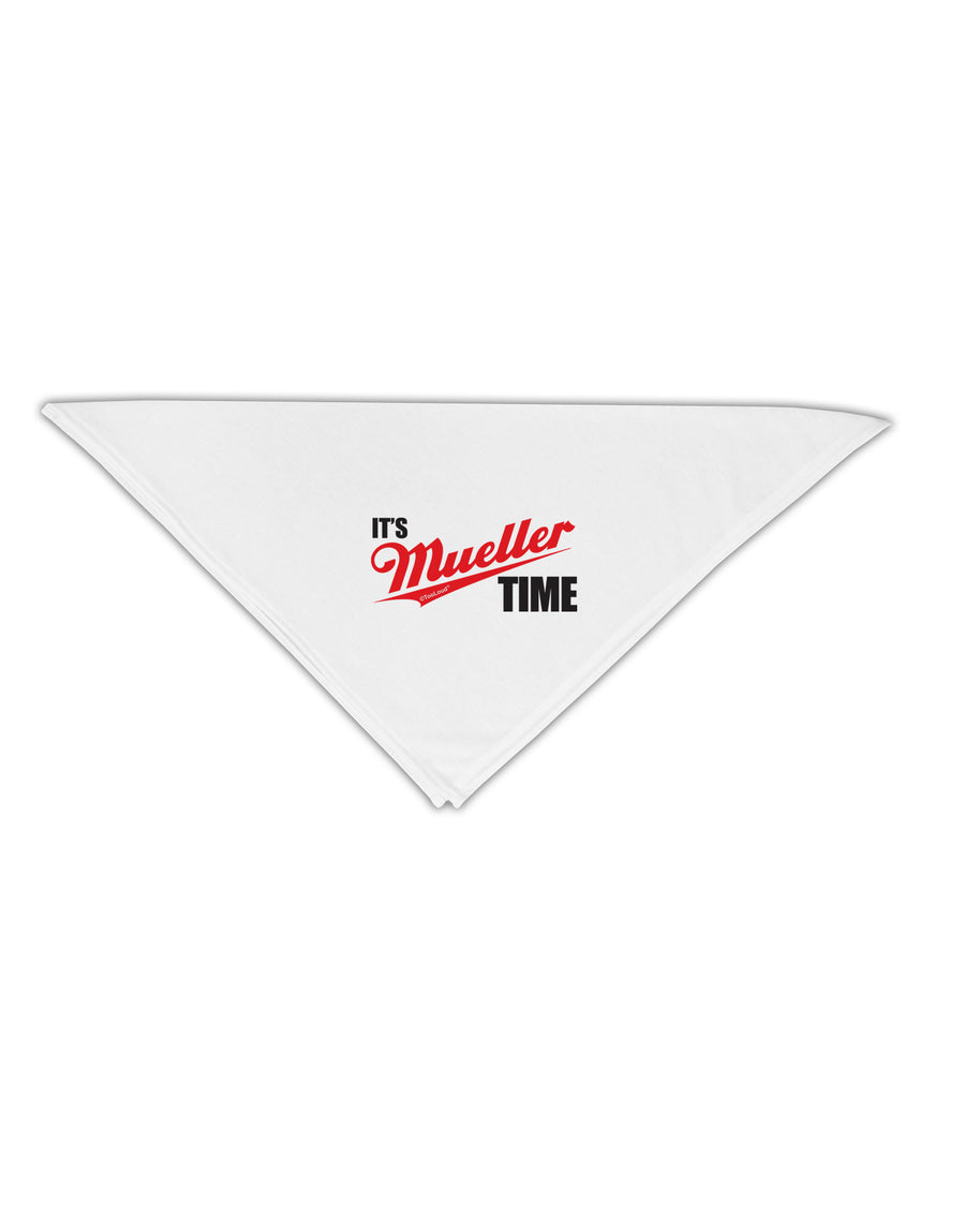 It's Mueller Time Anti-Trump Funny Adult 19&#x22; Square Bandana by TooLoud-Square Bandanas-TooLoud-White-One-Size-Adult-Davson Sales