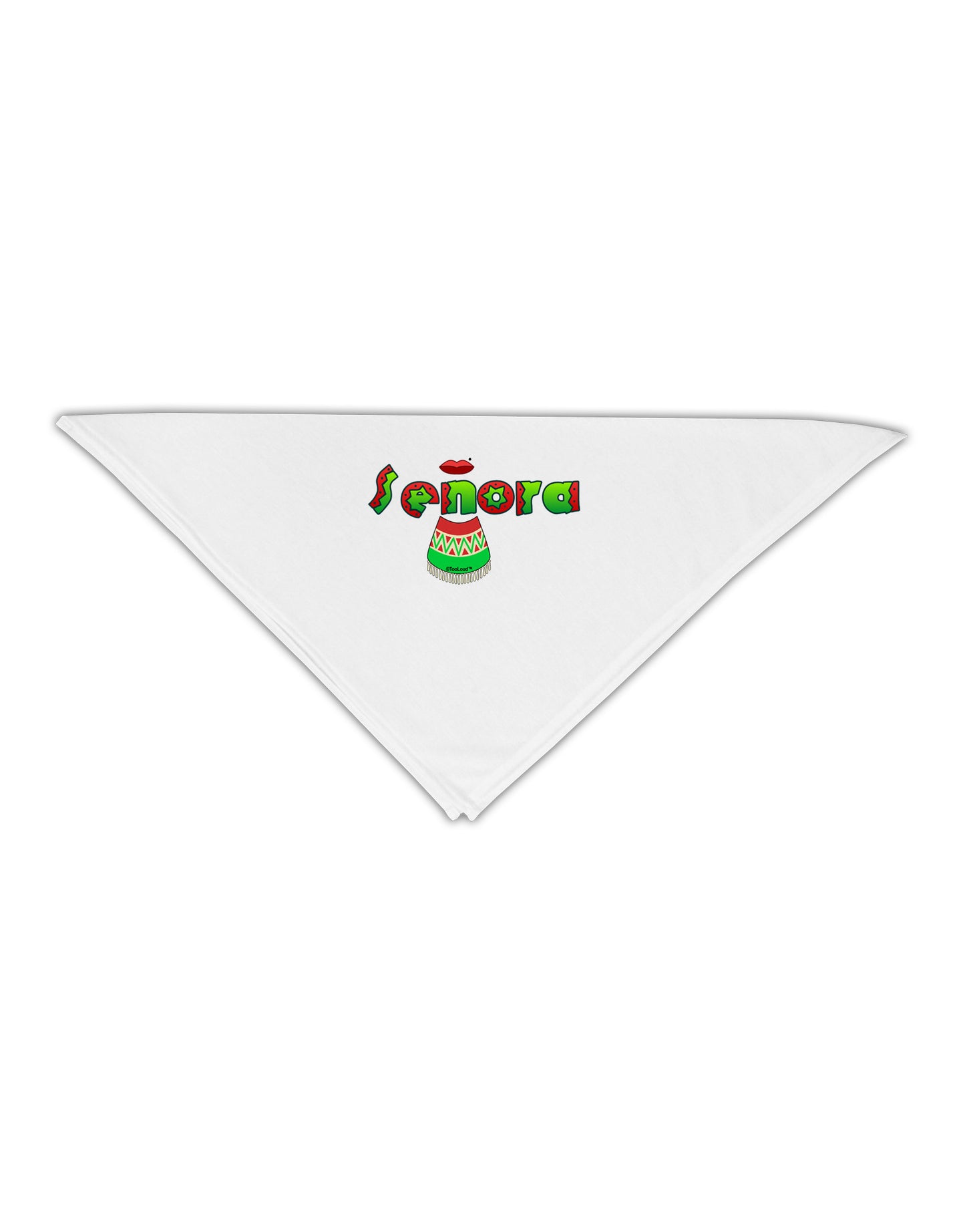 Senora Poncho Adult 19" Square Bandana-Square Bandanas-TooLoud-White-One-Size-Adult-Davson Sales
