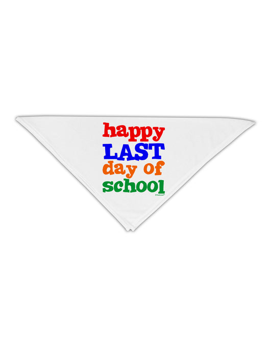Happy Last Day of School Adult 19&#x22; Square Bandana-Square Bandanas-TooLoud-White-One-Size-Adult-Davson Sales