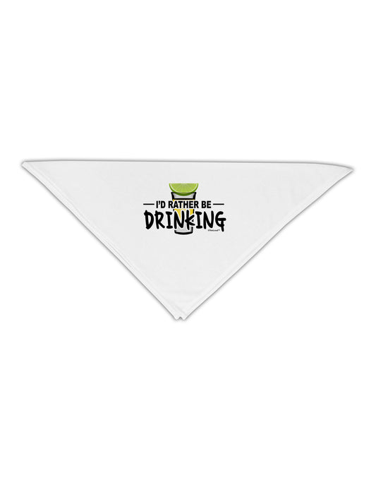 I'd Rather Be Drinking Adult 19&#x22; Square Bandana-Square Bandanas-TooLoud-White-One-Size-Adult-Davson Sales