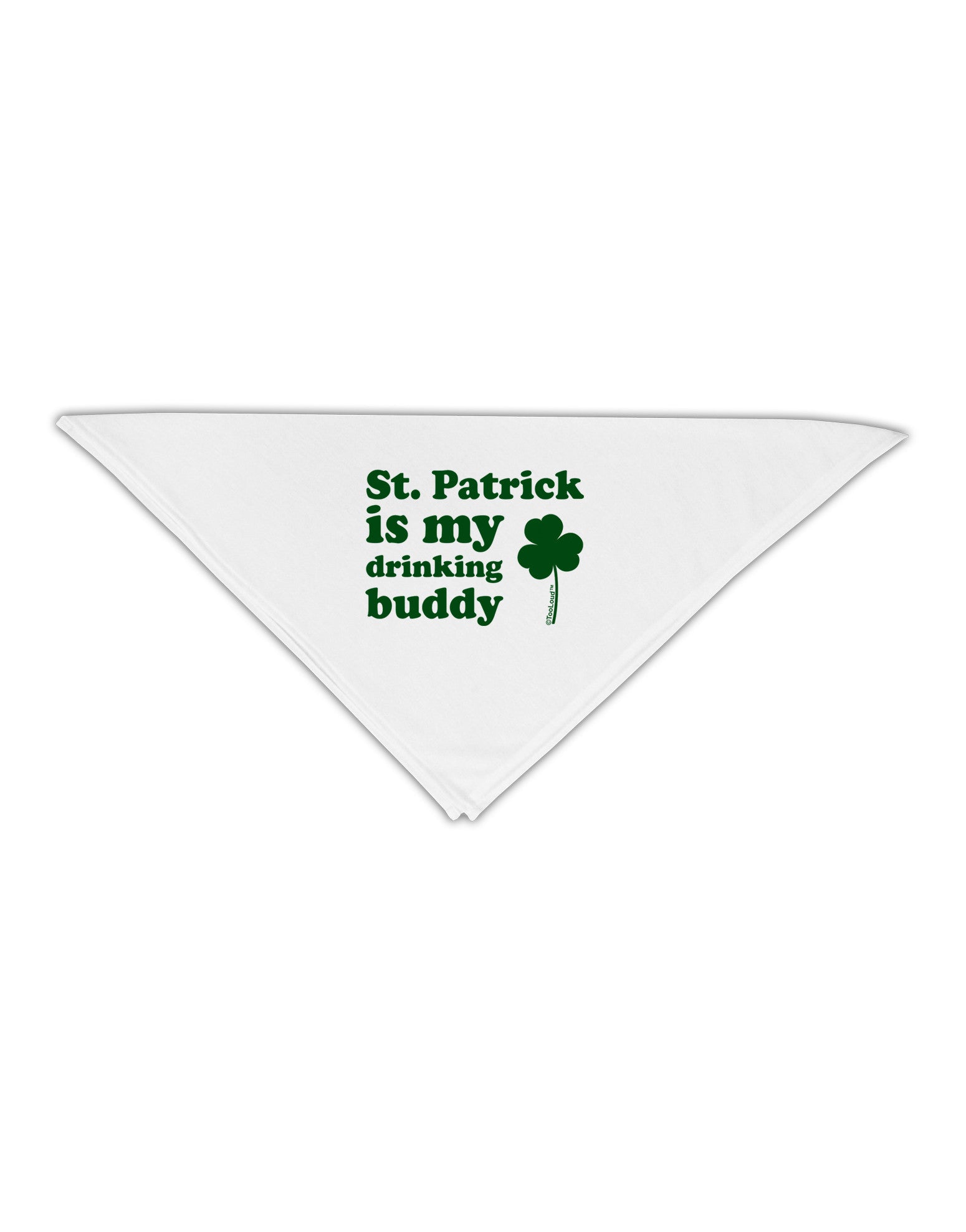 St Patrick is my Drinking Buddy Adult 19" Square Bandana-Square Bandanas-TooLoud-White-One-Size-Adult-Davson Sales