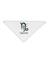 Capricorn Symbol Adult 19" Square Bandana-Square Bandanas-TooLoud-White-One-Size-Adult-Davson Sales