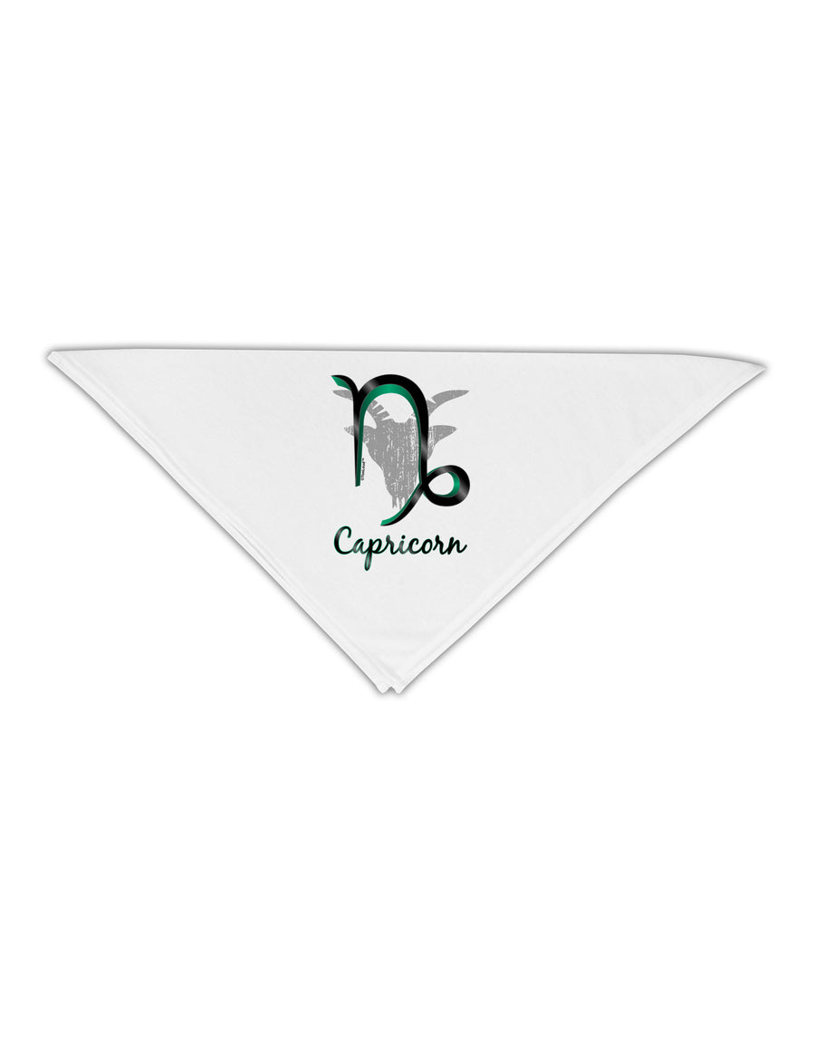 Capricorn Symbol Adult 19" Square Bandana-Square Bandanas-TooLoud-White-One-Size-Adult-Davson Sales