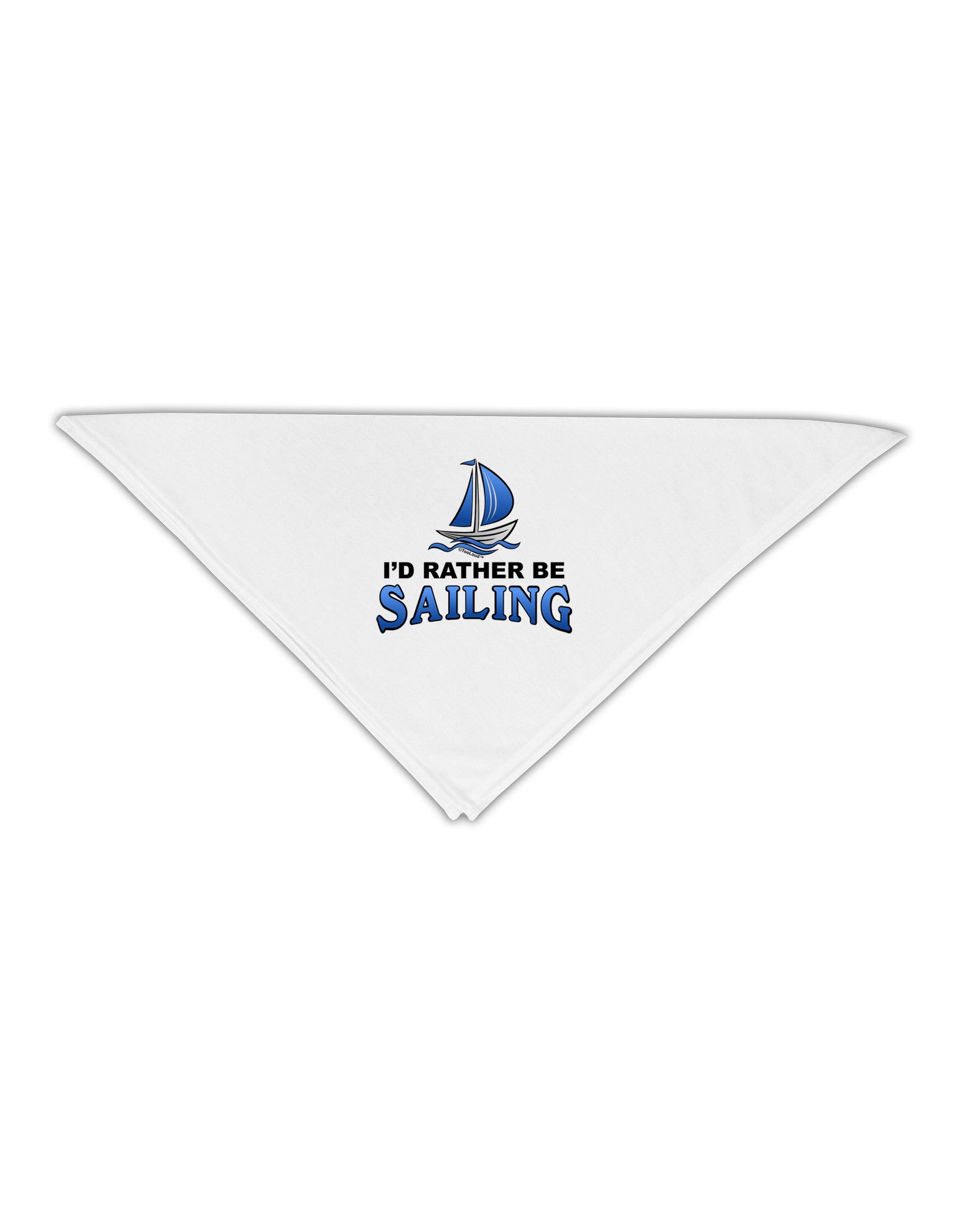 I'd Rather Be Sailing Adult 19&#x22; Square Bandana-Square Bandanas-TooLoud-White-One-Size-Adult-Davson Sales