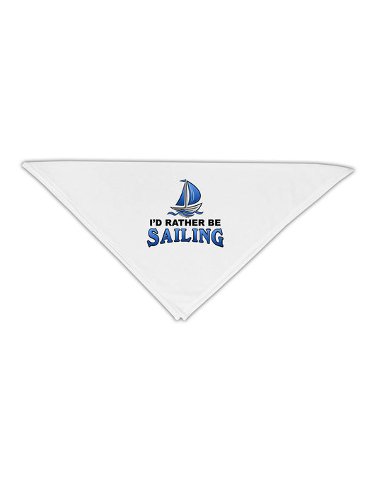I'd Rather Be Sailing Adult 19&#x22; Square Bandana-Square Bandanas-TooLoud-White-One-Size-Adult-Davson Sales