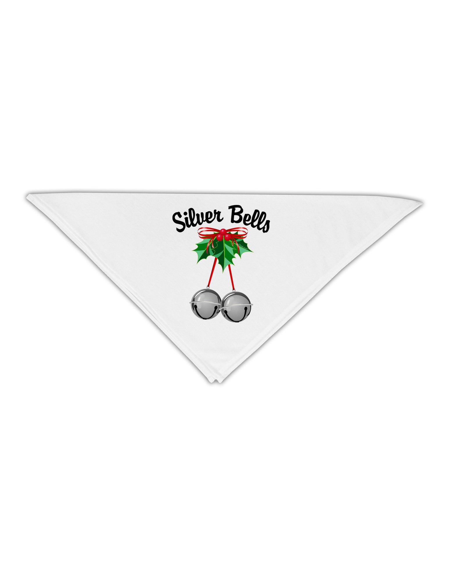 Silver Bells Adult 19" Square Bandana by-Square Bandanas-TooLoud-White-One-Size-Adult-Davson Sales
