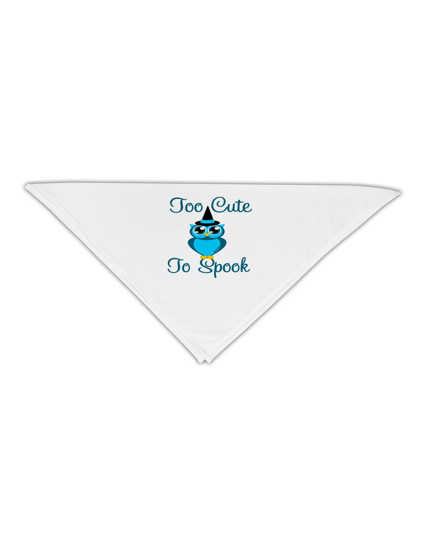 Owl Too Cute Blue Adult 19" Square Bandana-Square Bandanas-TooLoud-White-One-Size-Adult-Davson Sales