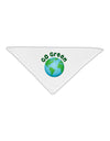 Go Green - Planet Earth Adult 19&#x22; Square Bandana-Square Bandanas-TooLoud-White-One-Size-Adult-Davson Sales