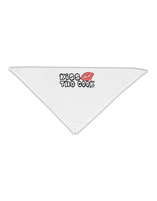 Kiss the Cook With Lips Adult 19&#x22; Square Bandana by TooLoud-Square Bandanas-TooLoud-White-One-Size-Adult-Davson Sales
