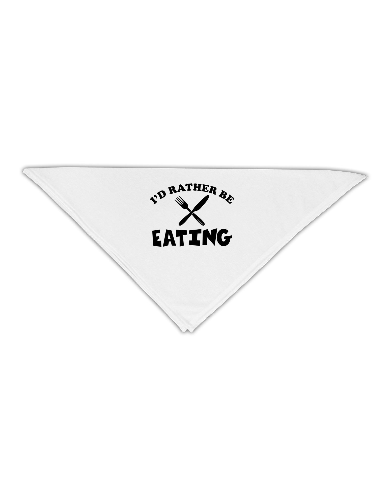 I'd Rather Be Eating Adult 19&#x22; Square Bandana-Square Bandanas-TooLoud-White-One-Size-Adult-Davson Sales