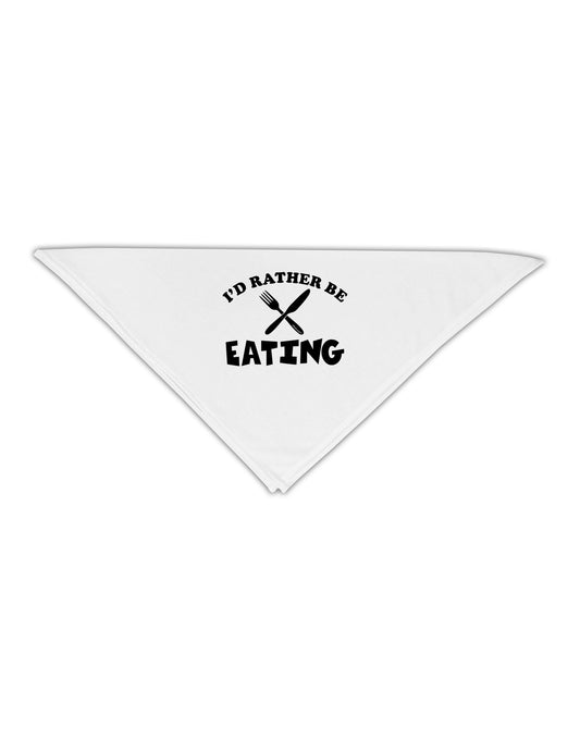 I'd Rather Be Eating Adult 19&#x22; Square Bandana-Square Bandanas-TooLoud-White-One-Size-Adult-Davson Sales