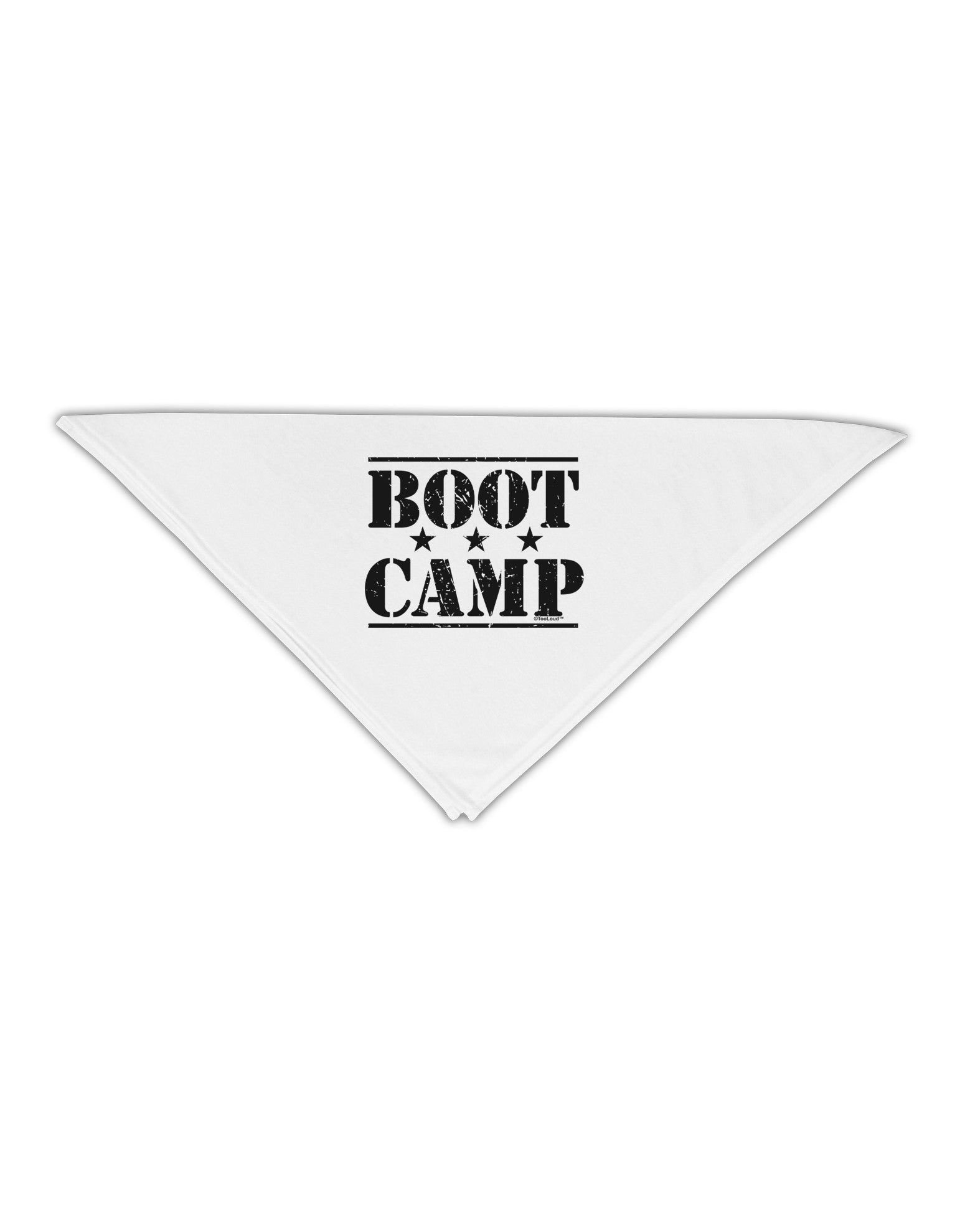 Bootcamp Large distressed Text Adult 19" Square Bandana-Square Bandanas-TooLoud-White-One-Size-Adult-Davson Sales