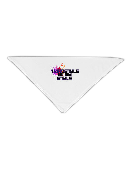 Hardstyle Is My Style Adult 19&#x22; Square Bandana-Square Bandanas-TooLoud-White-One-Size-Adult-Davson Sales